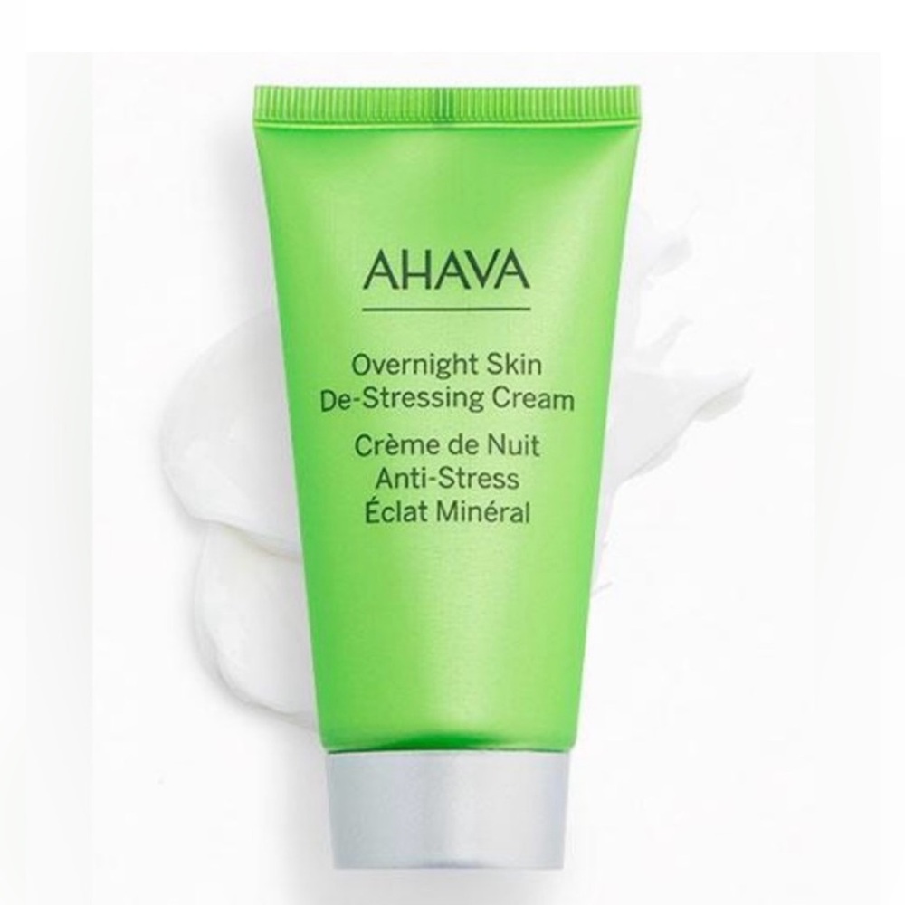 AHAVA Mineral Radiance Overnight De‑Stressing Cream Tube 50ml BRAND NEW/SEALED